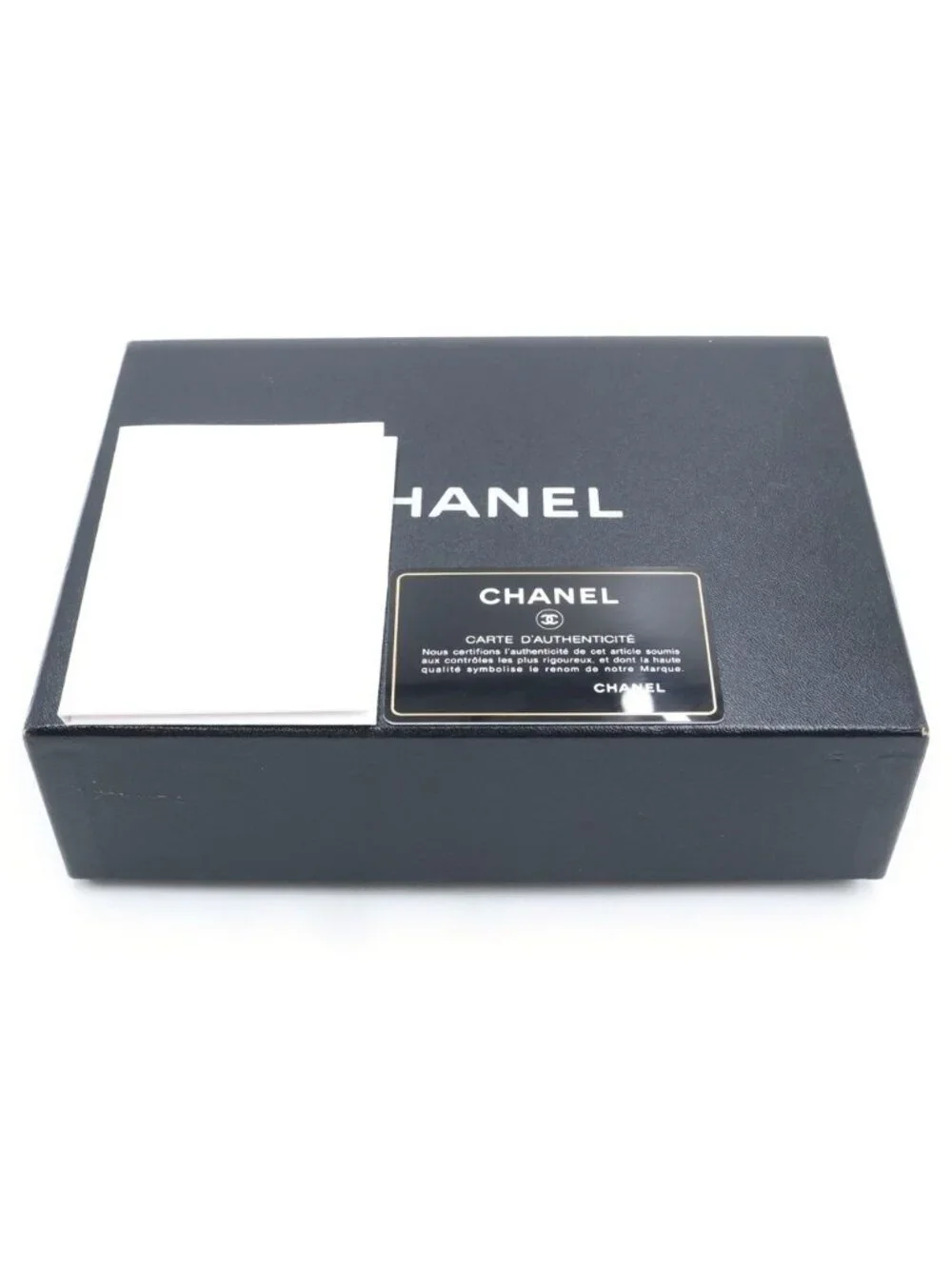Chanel Quilted Round Zip Wallet Caviar Leather Silver Black